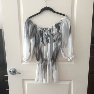 Roberto Cavalli Silk Abstract Print Blouse
